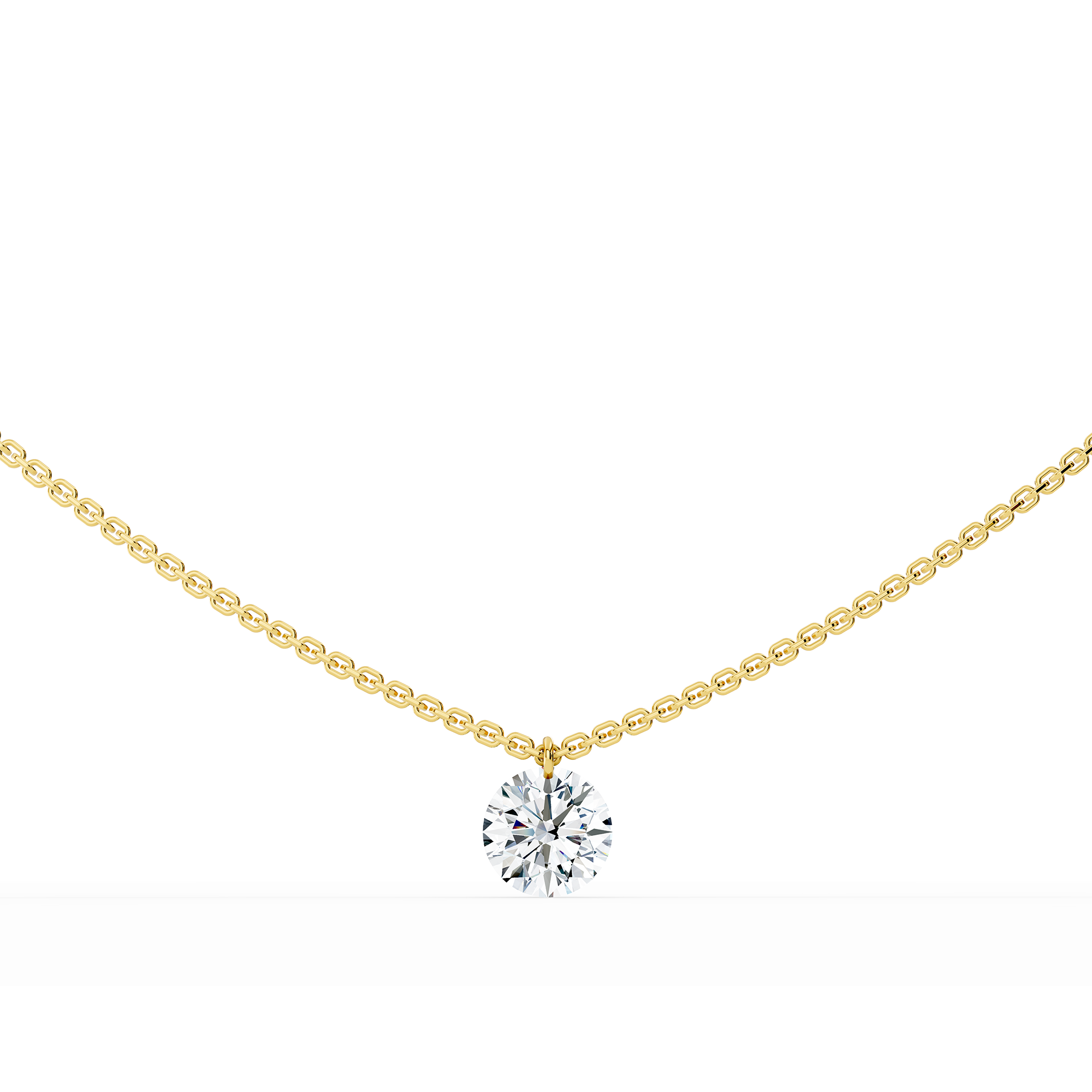 Floating Stones Necklace | Round