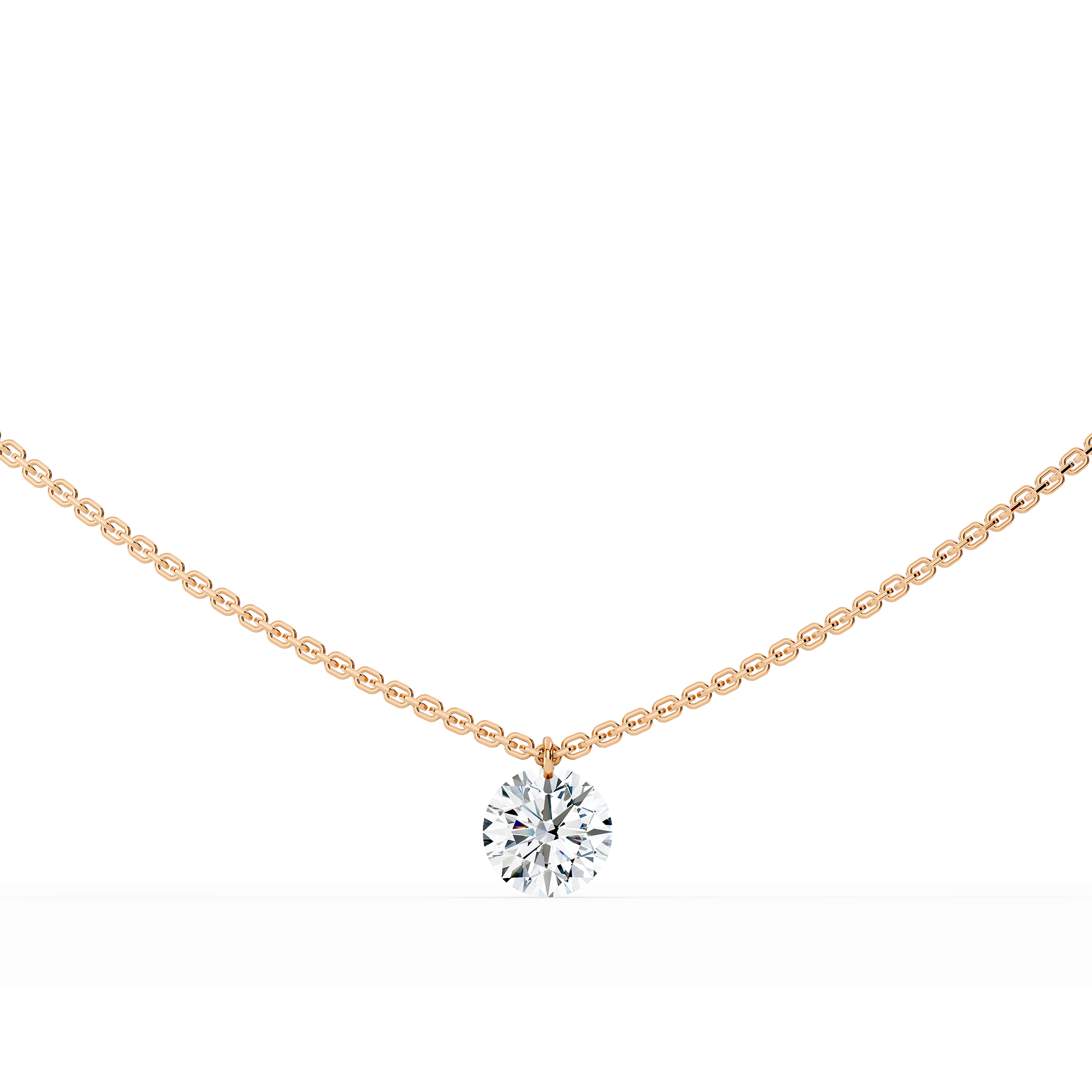 Floating Stones Necklace | Round