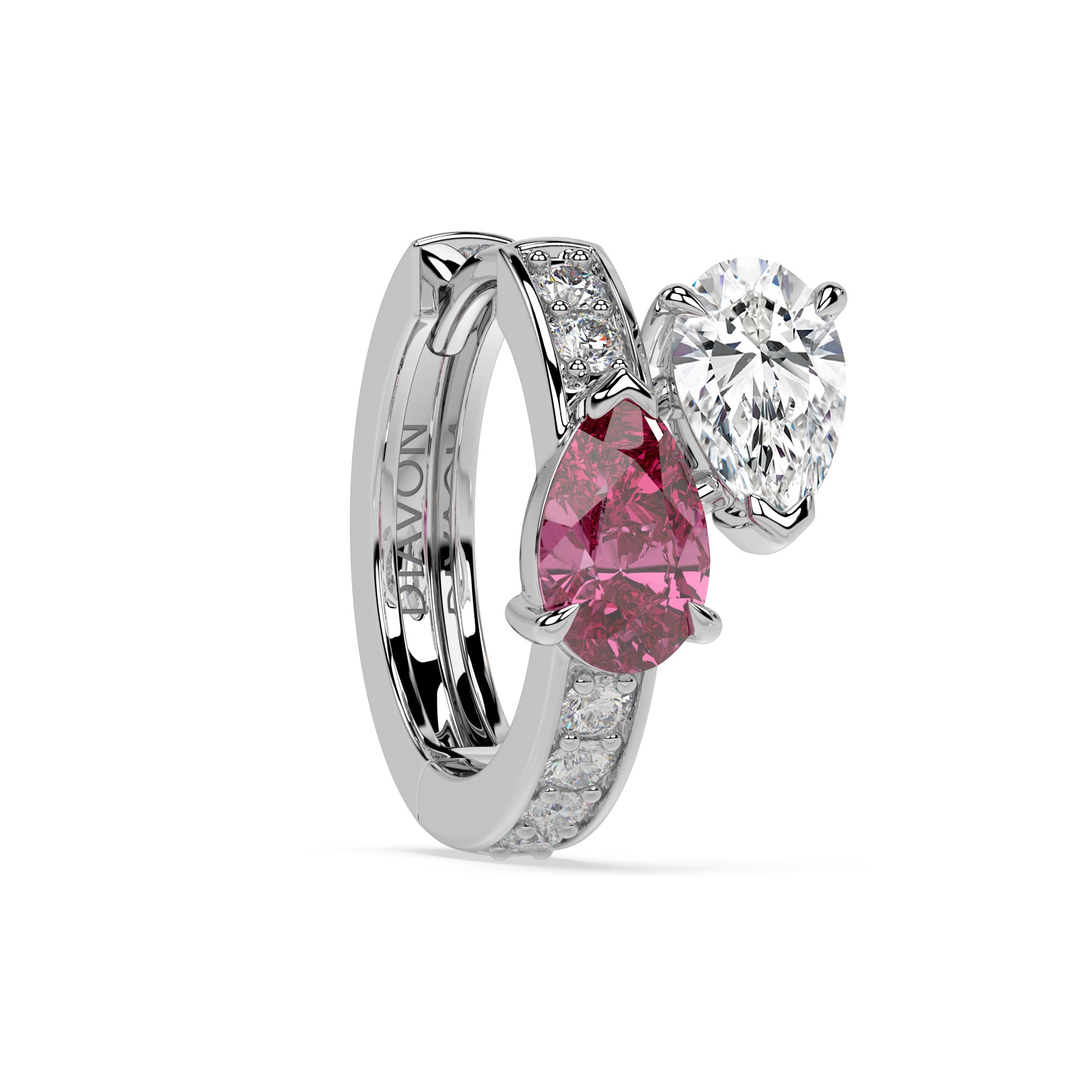 Floating Hoop Earrings