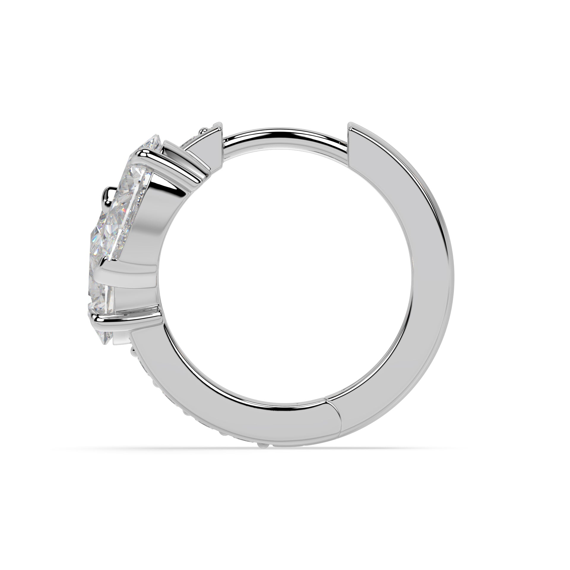 Floating Hoop Earrings