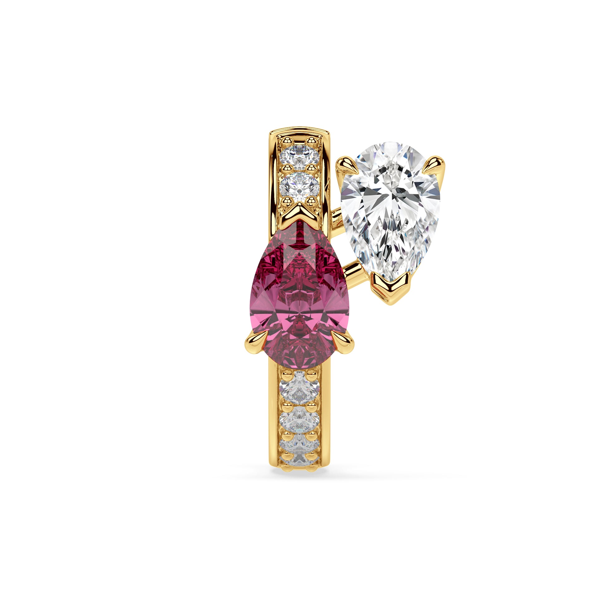 FANCY PINK BOLD CREOLE I PEAR