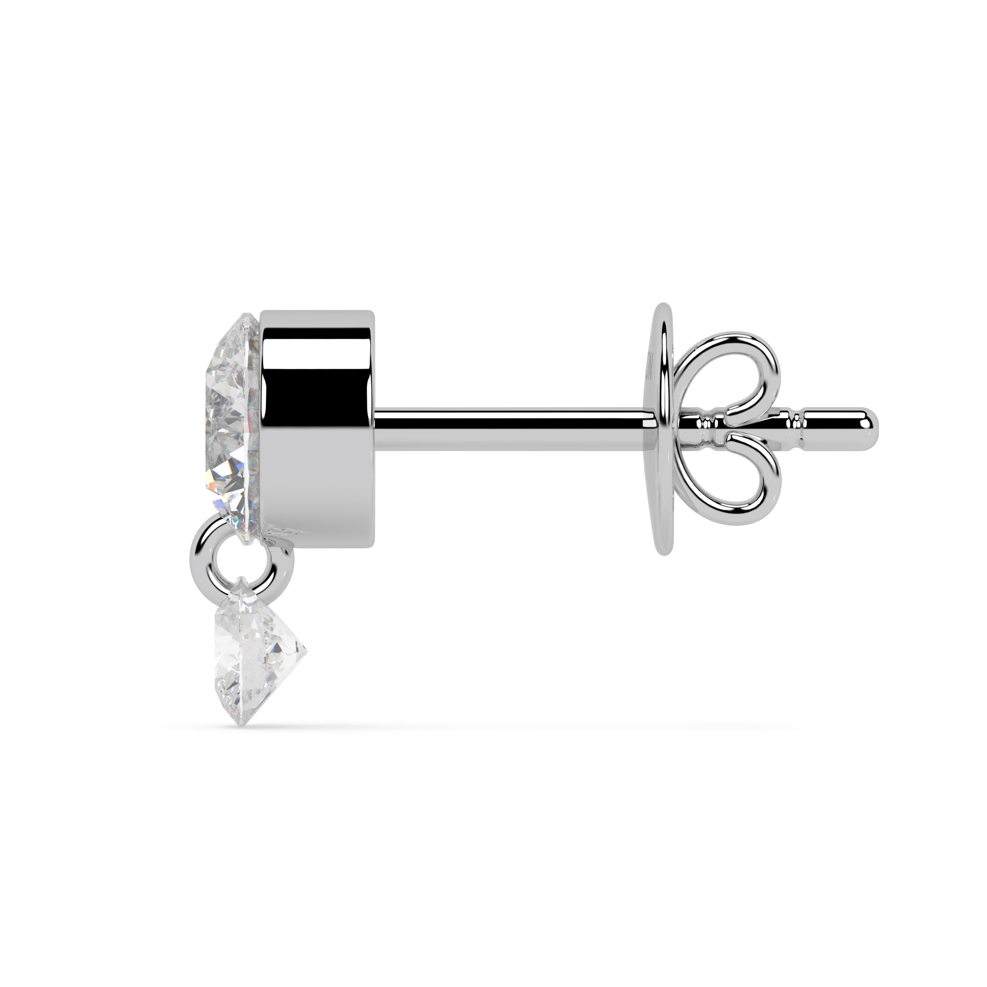FLOATING STONES SINGLE EARSTUD