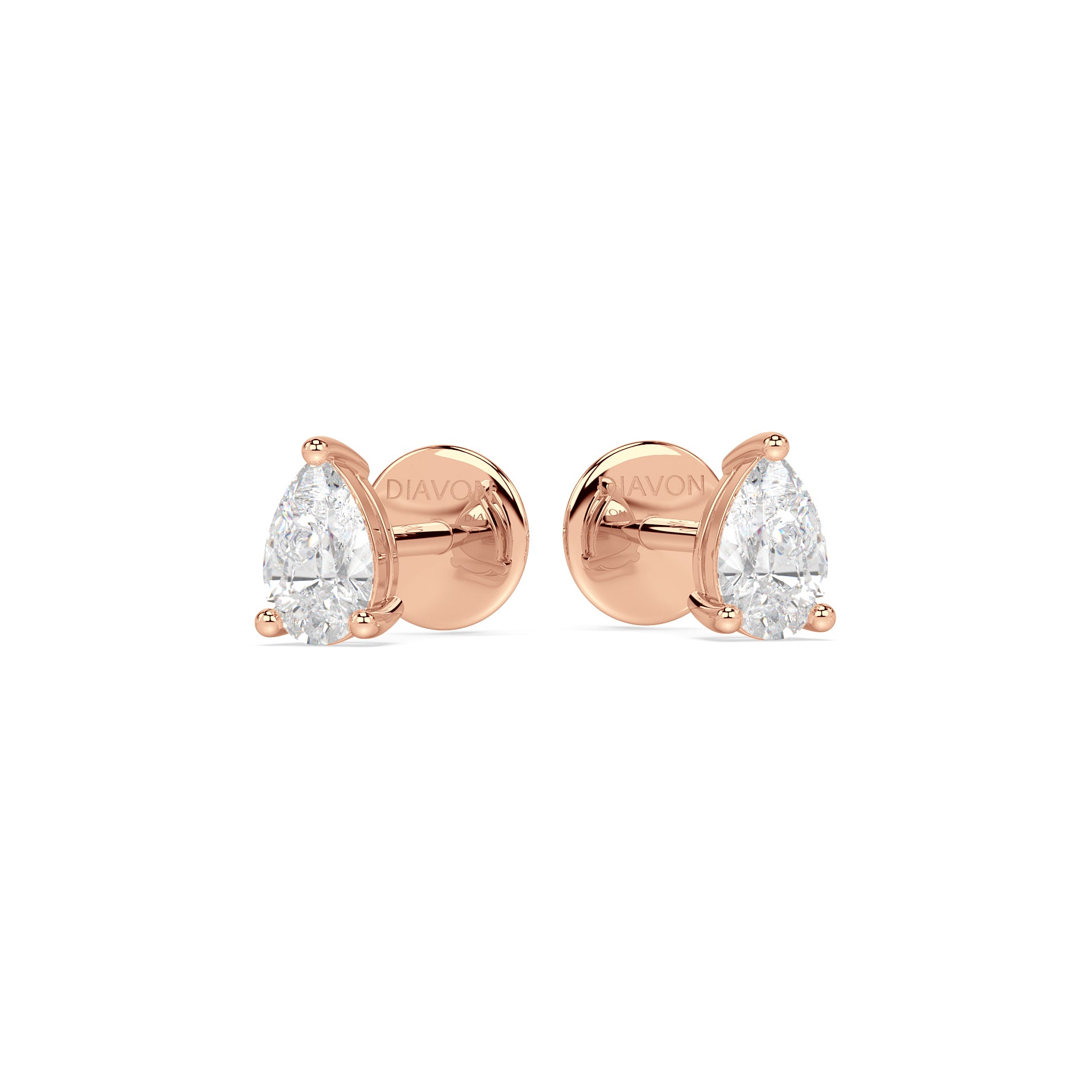 ESSENTIAL SOLITAIRE STUDS I PEAR