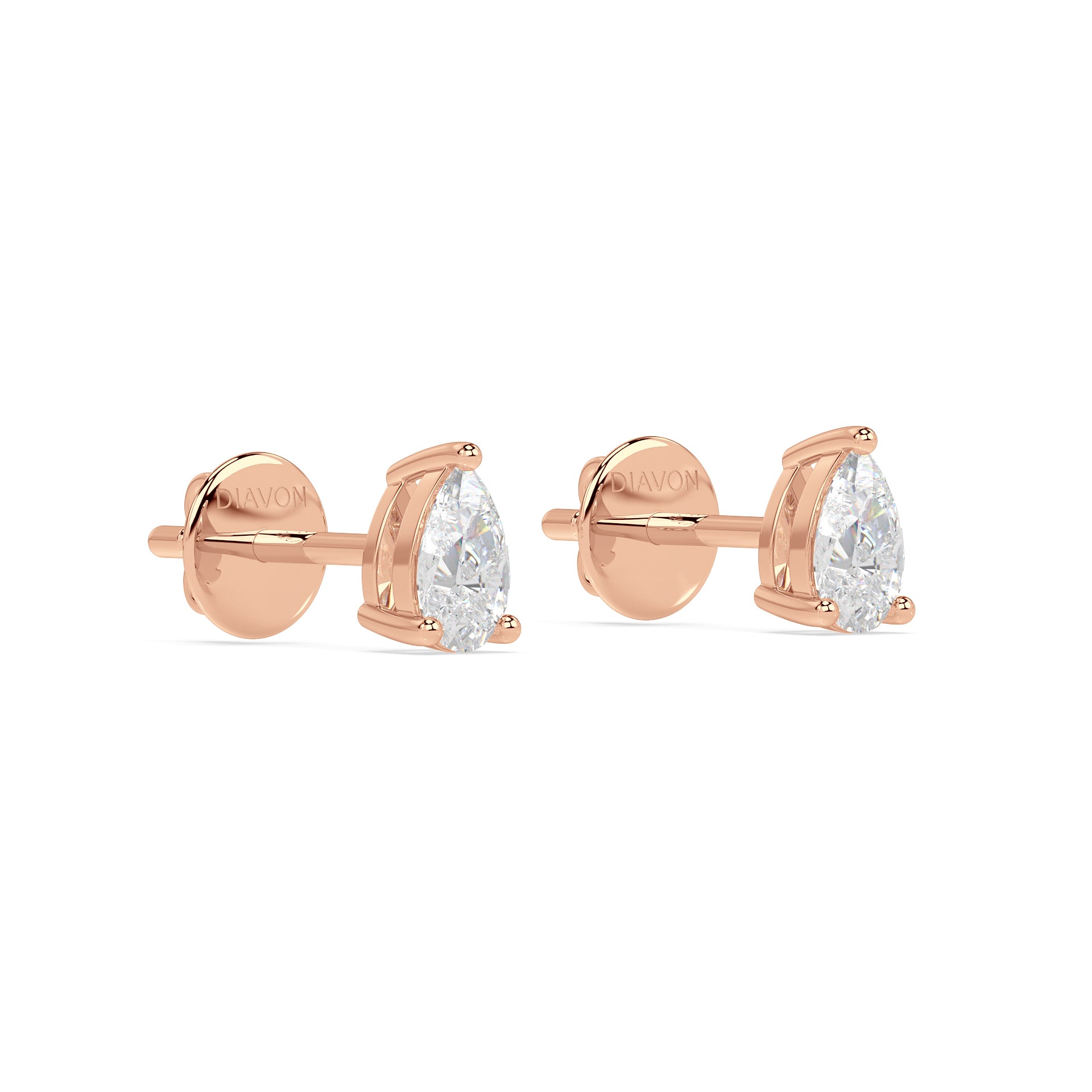 ESSENTIAL SOLITAIRE STUDS I PEAR