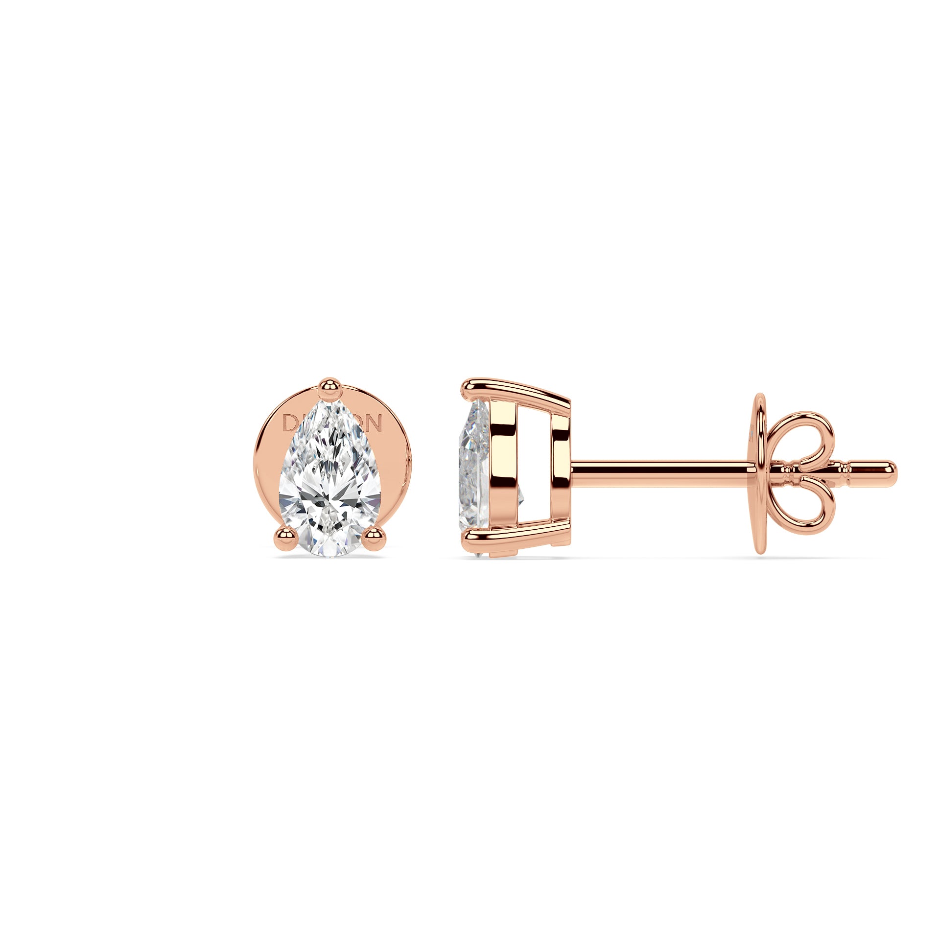 ESSENTIAL SOLITAIRE STUDS I PEAR