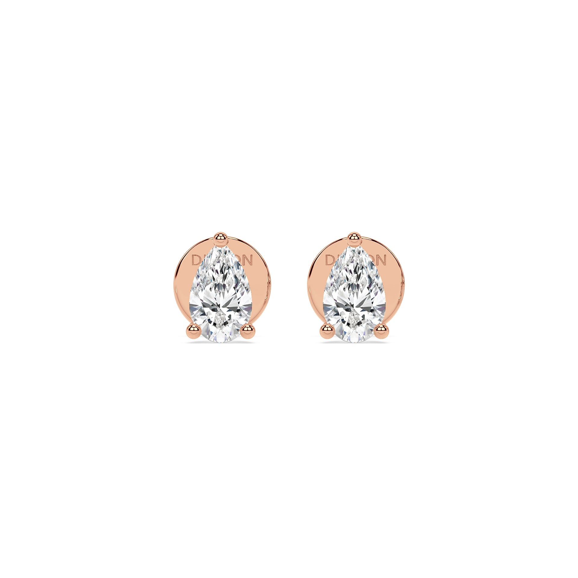 ESSENTIAL SOLITAIRE STUDS I PEAR