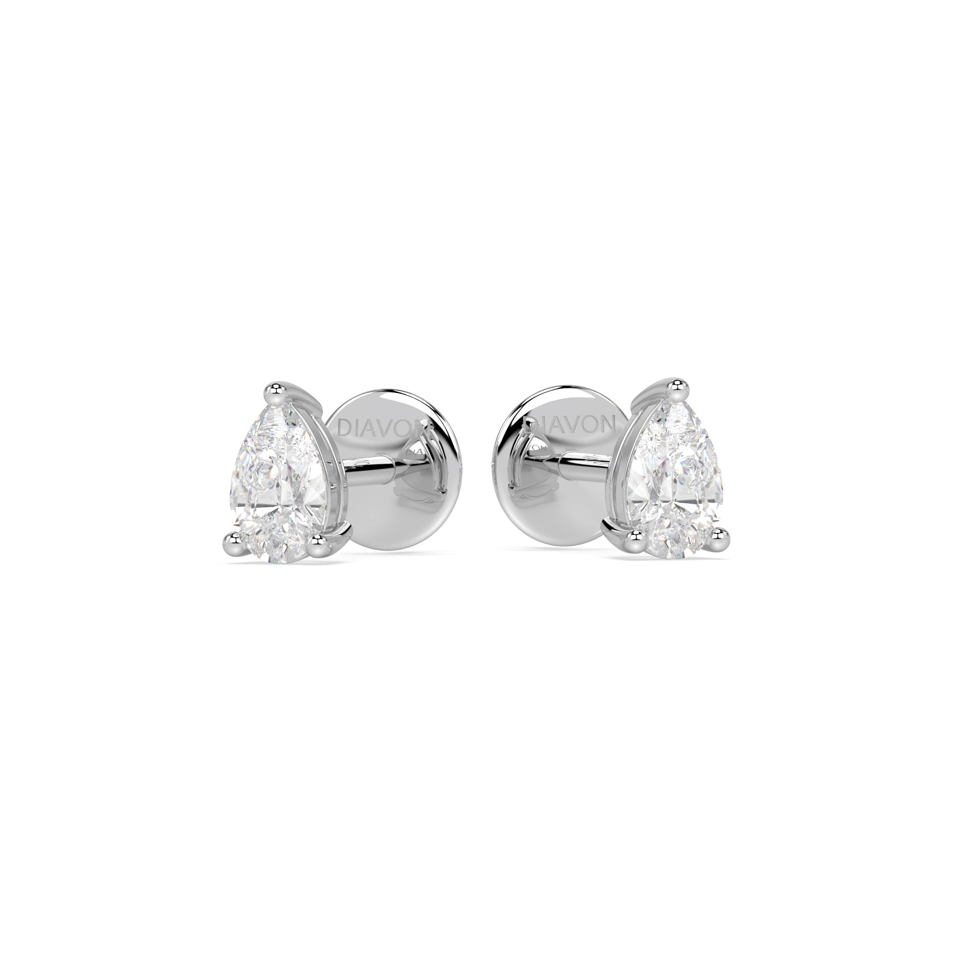 ESSENTIAL SOLITAIRE STUDS I PEAR