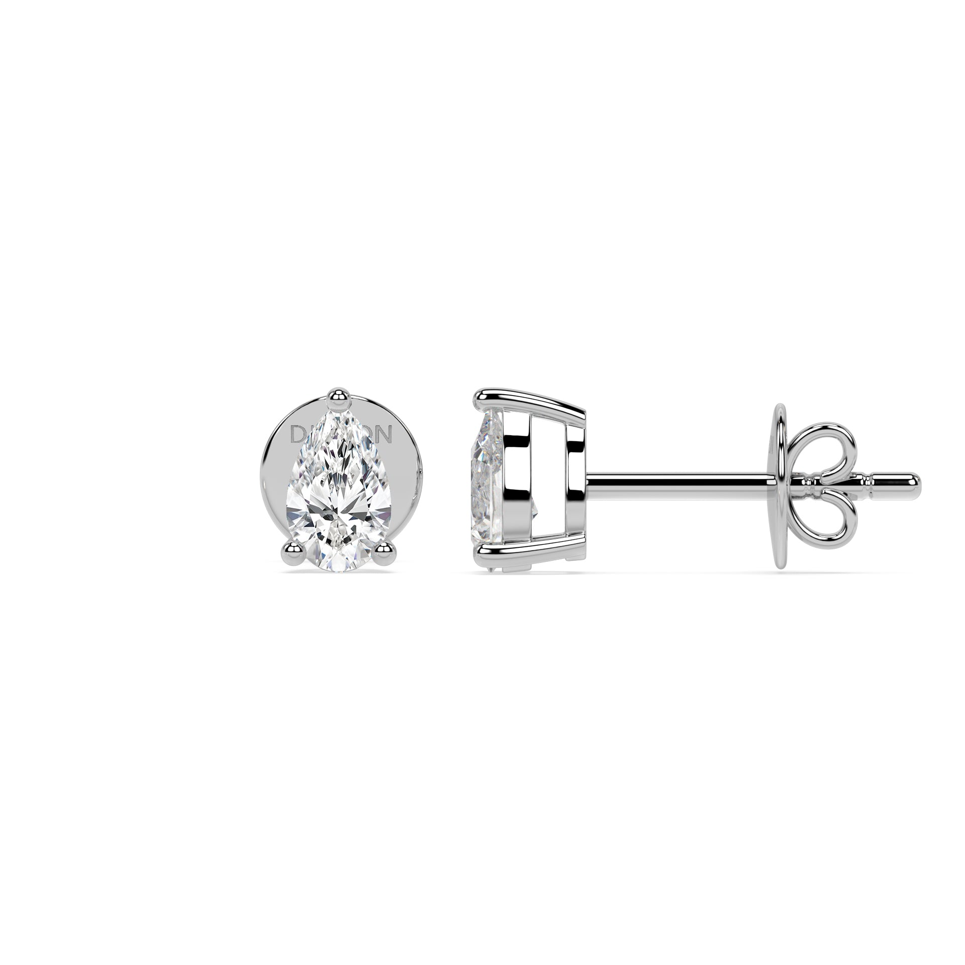 ESSENTIAL SOLITAIRE STUDS I PEAR