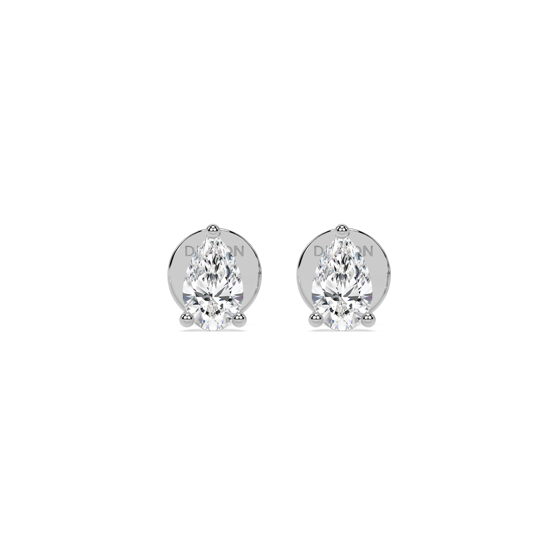 ESSENTIAL SOLITAIRE STUDS I PEAR