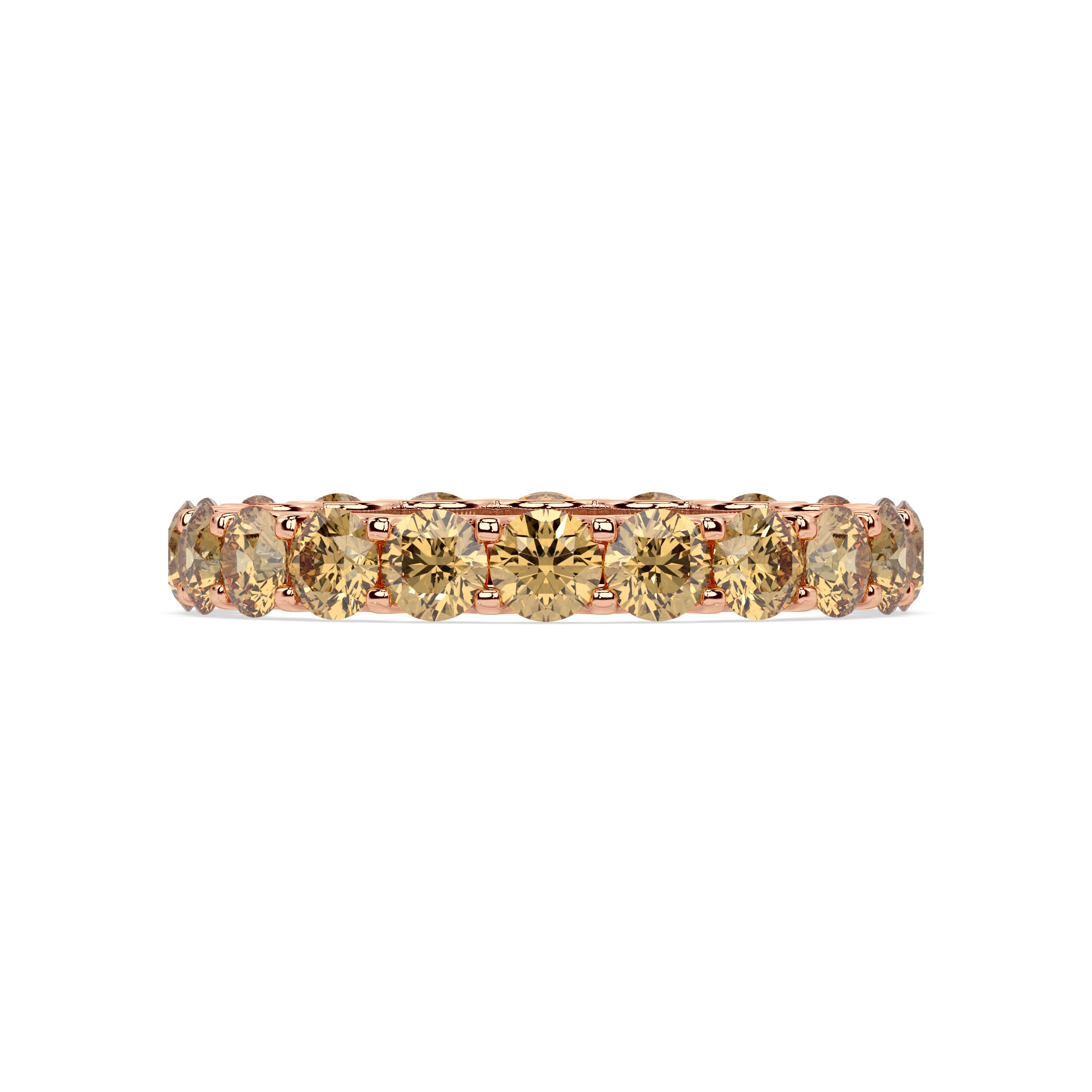 CHAMPAGNE MODERN MEMORY RING I ROUND