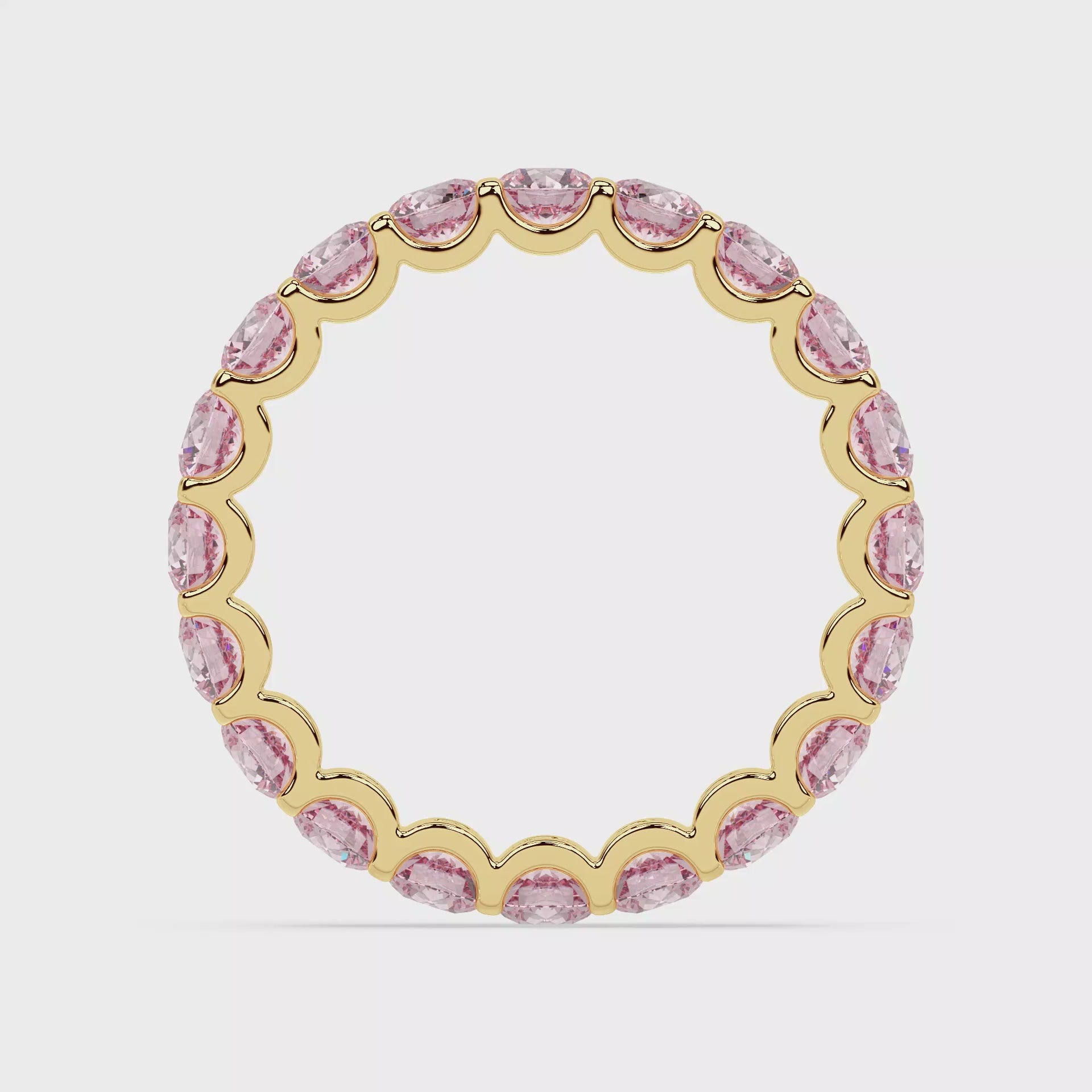 PINK MODERN MEMORY RING I ROUND