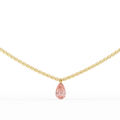 Floating Stones Necklace | Pear