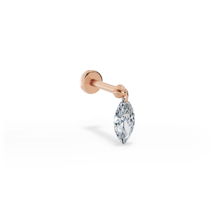 Floating Piercing Stud I Marquise
