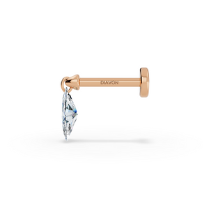 Floating Piercing Stud I Marquise