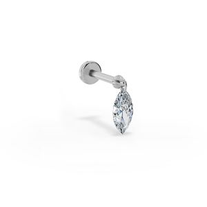 Floating Piercing Stud I Marquise