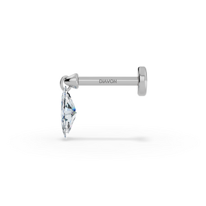 Floating Piercing Stud I Marquise