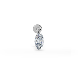 Floating Piercing Stud I Marquise
