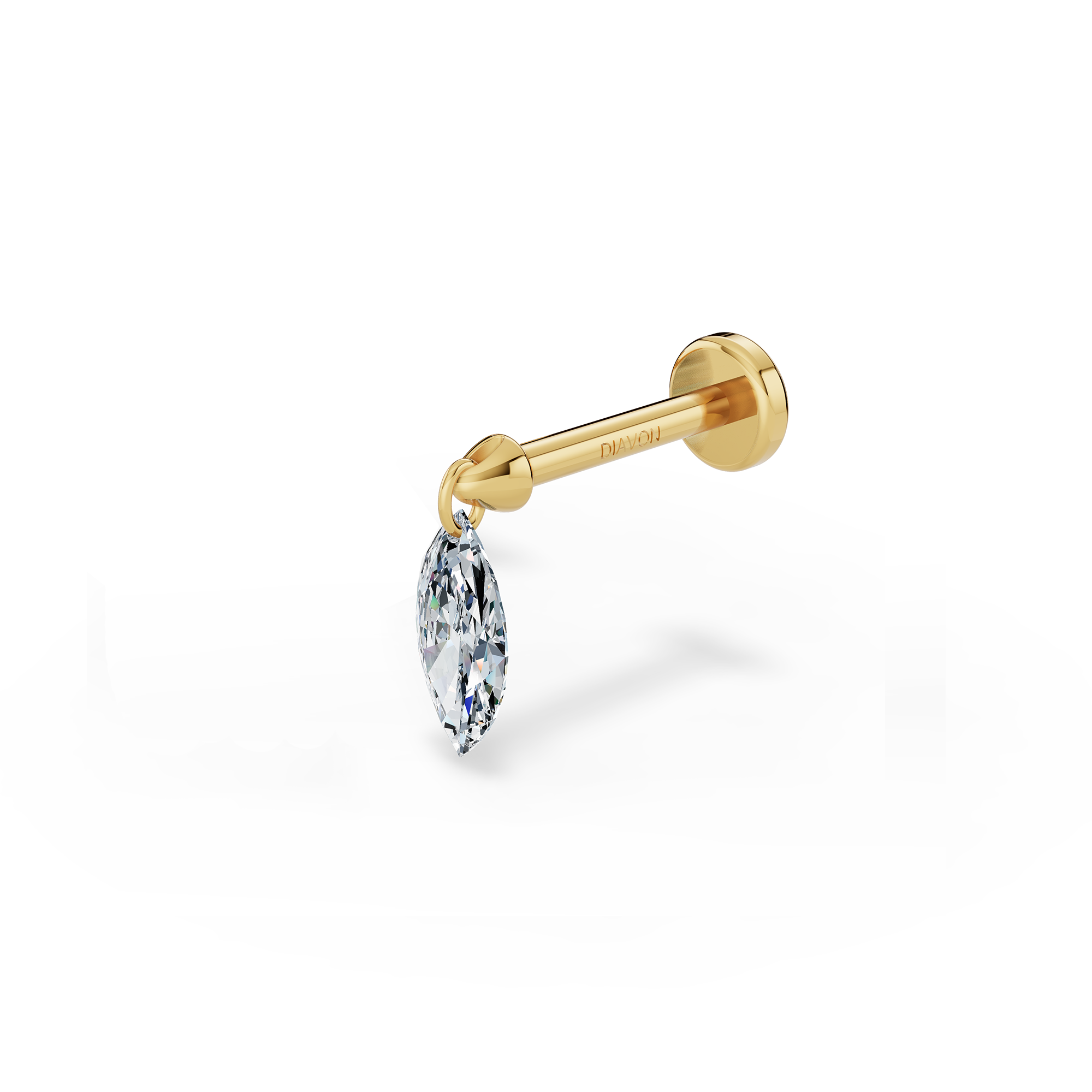 Floating Piercing Stud I Marquise
