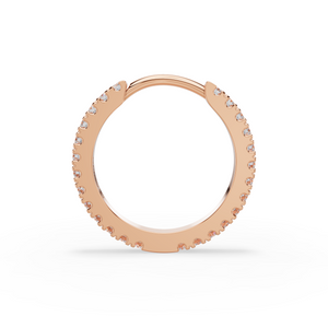 Floating Pavé Hoop Earrings
