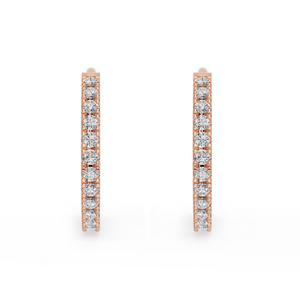 Floating Pavé Hoop Earrings