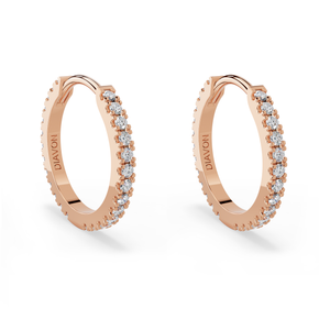 Floating Pavé Hoop Earrings