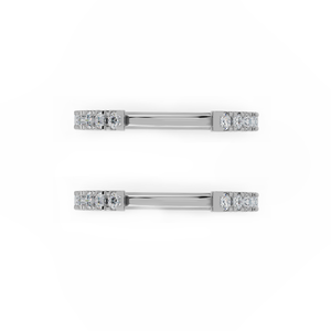 Floating Pavé Hoop Earrings