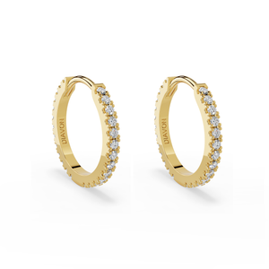 Floating Pavé Hoop Earrings
