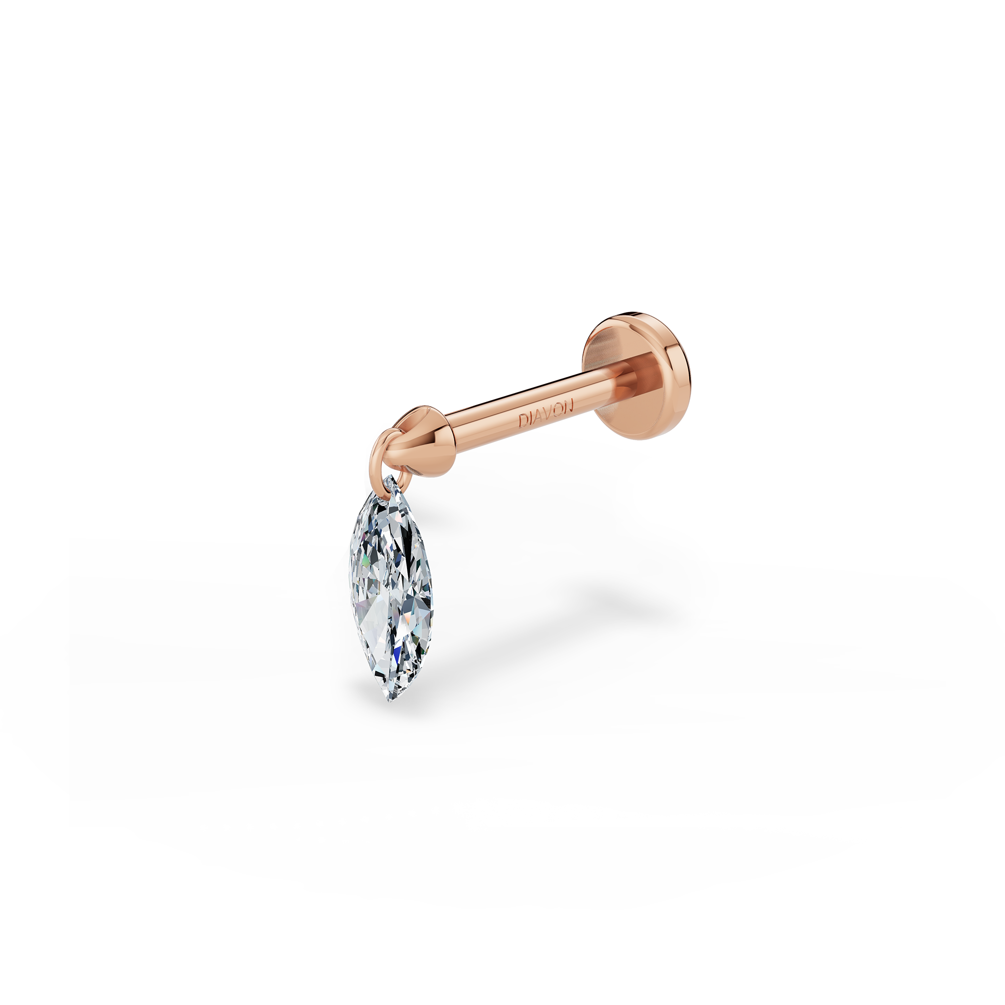 Floating Piercing Stud I Marquise