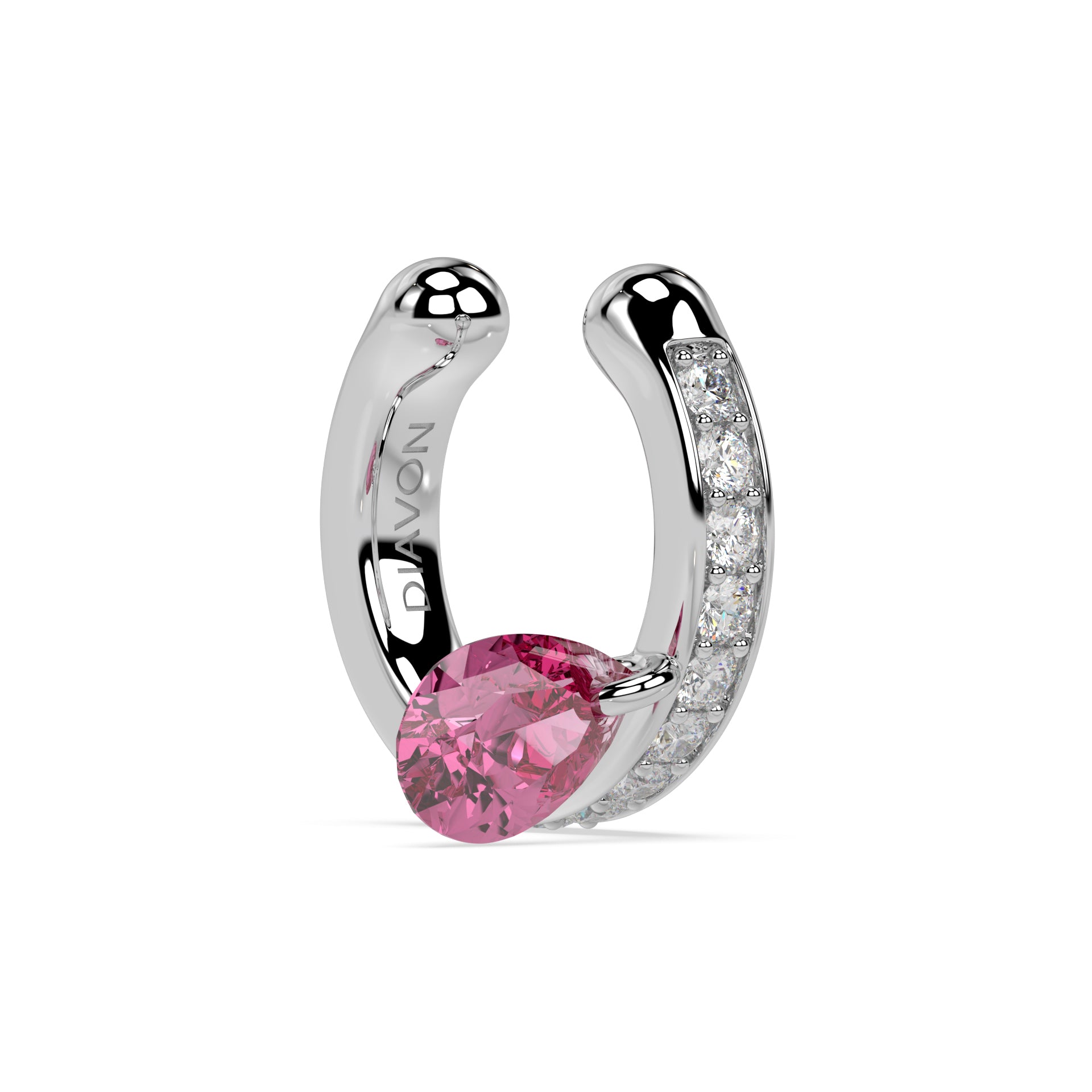 Floating Pavé Hoop Earrings