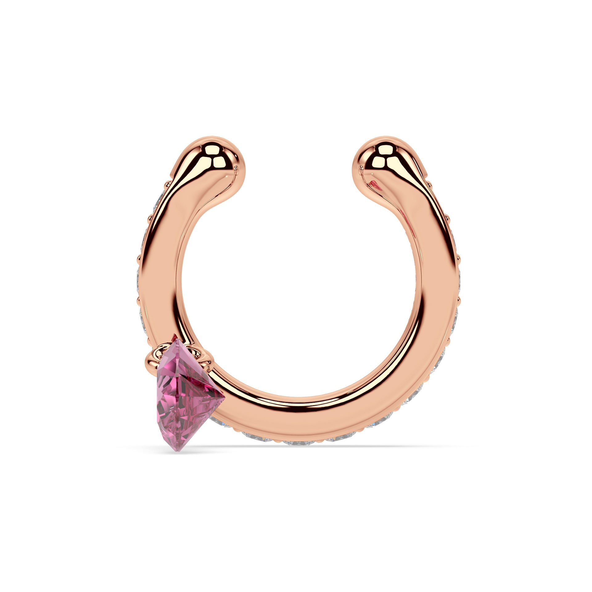 Floating Pavé Hoop Earrings