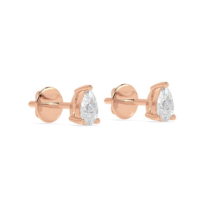 ESSENTIAL SOLITAIRE STUDS I PEAR