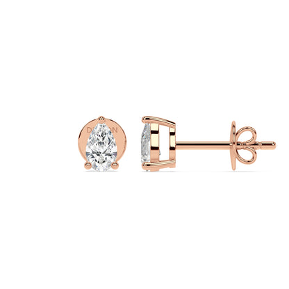 ESSENTIAL SOLITAIRE STUDS I PEAR
