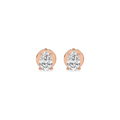 ESSENTIAL SOLITAIRE STUDS I PEAR