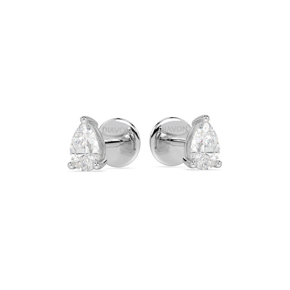 ESSENTIAL SOLITAIRE STUDS I PEAR