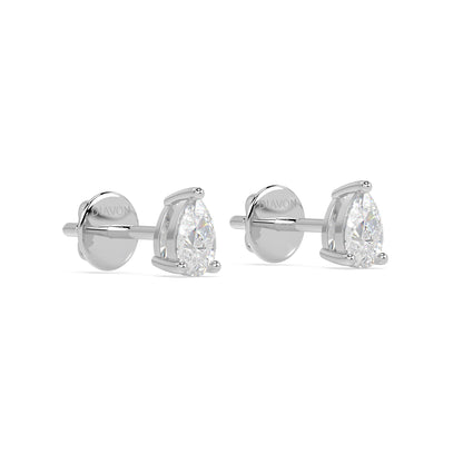 ESSENTIAL SOLITAIRE STUDS I PEAR