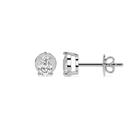 ESSENTIAL SOLITAIRE STUDS I PEAR