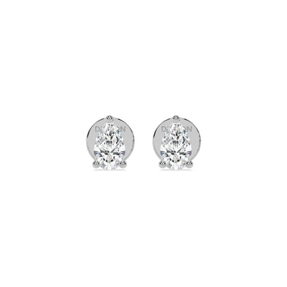 ESSENTIAL SOLITAIRE STUDS I PEAR