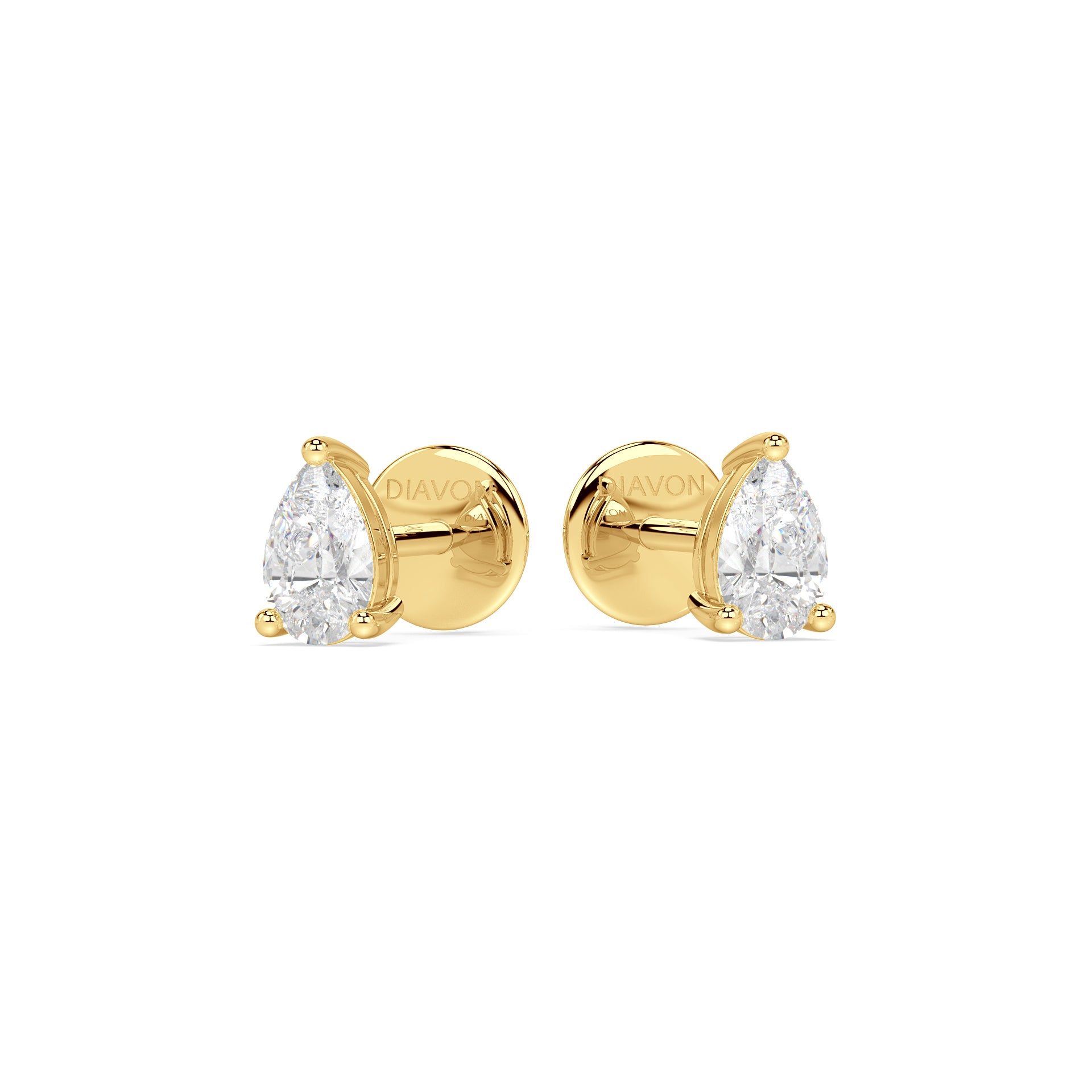 ESSENTIAL SOLITAIRE STUDS I PEAR