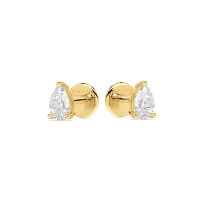 ESSENTIAL SOLITAIRE STUDS I PEAR