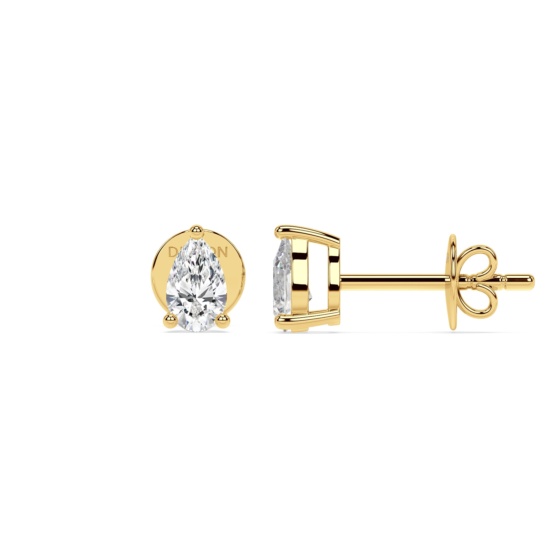 ESSENTIAL SOLITAIRE STUDS I PEAR