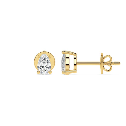 ESSENTIAL SOLITAIRE STUDS I PEAR