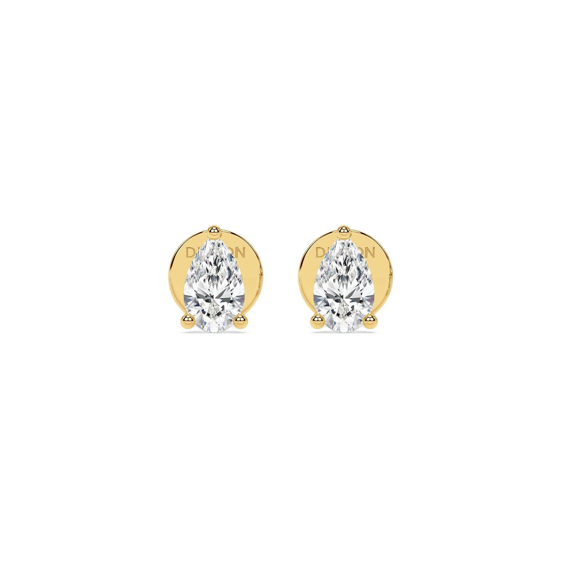 ESSENTIAL SOLITAIRE STUDS I PEAR