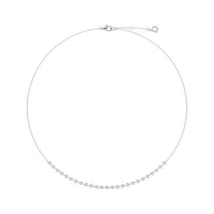 FLOATING STONES CLUSTER NECKLACE