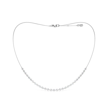 FLOATING STONES CLUSTER NECKLACE