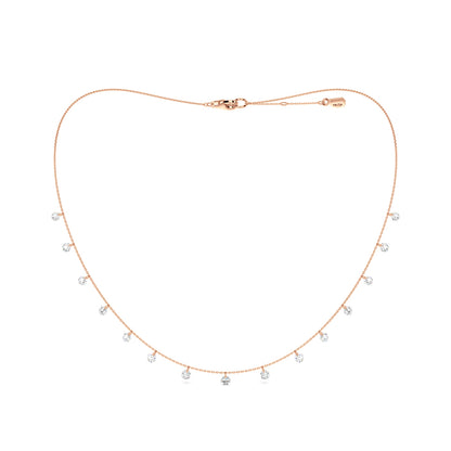 FLOATING STONES LINE NECKLACE