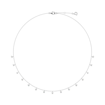 FLOATING STONES LINE NECKLACE