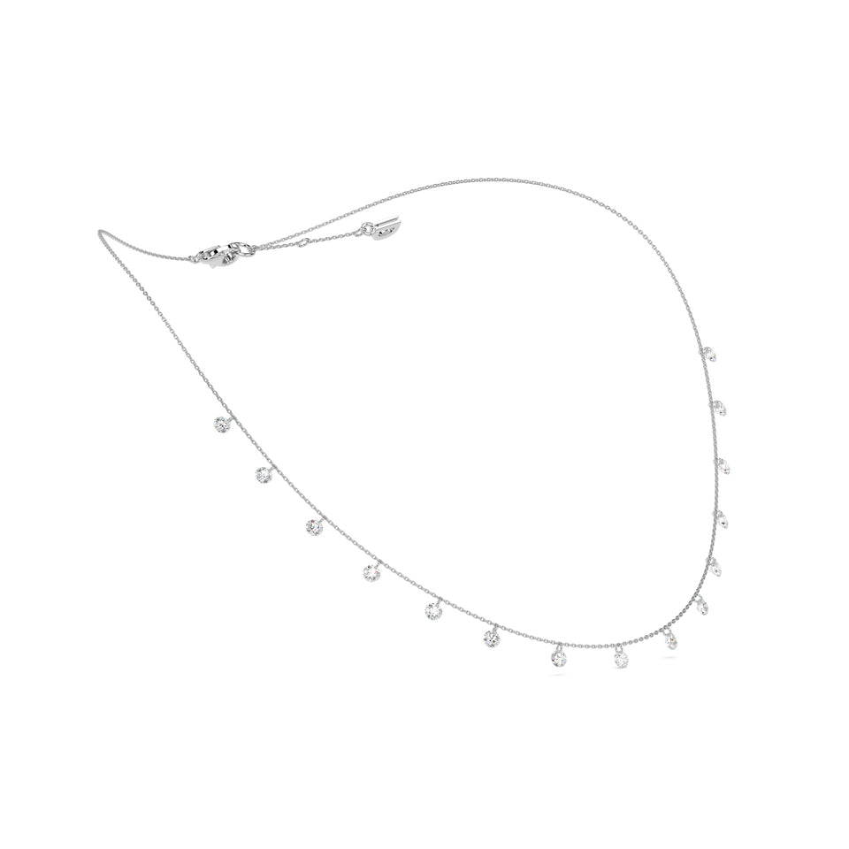 FLOATING STONES LINE NECKLACE