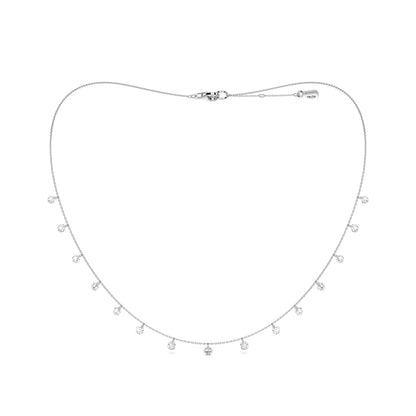 FLOATING STONES LINE NECKLACE