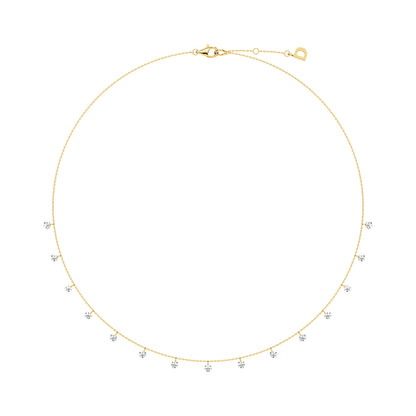 FLOATING STONES LINE NECKLACE