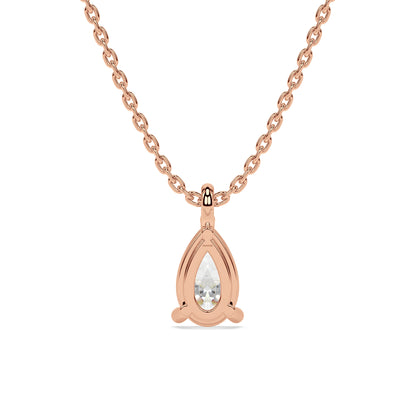 ESSENTIAL SOLITAIRE NECKLACE I PEAR